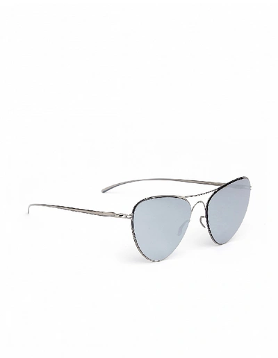 Shop Mykita X Maison Margiela Sunglasses In Silver