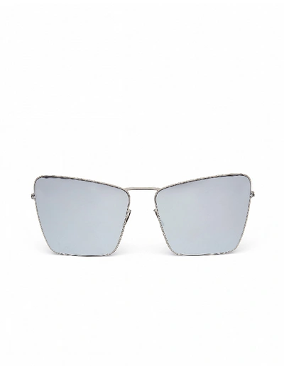 Shop Mykita Maison Margiela Sunglasses In Silver