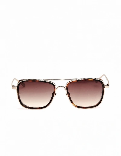 Shop Linda Farrow Luxe Sunglasses In Brown