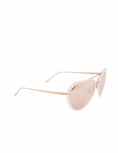 Shop Linda Farrow Luxe Sunglasses In Pink