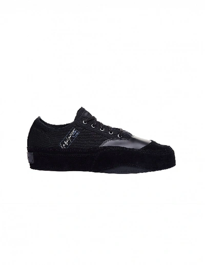 Shop Yohji Yamamoto Adidas Low Sneakers With Embroidery In Black