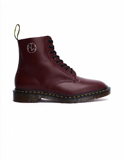 Shop Undercover Cherry Red Dr.martens Printed Boots