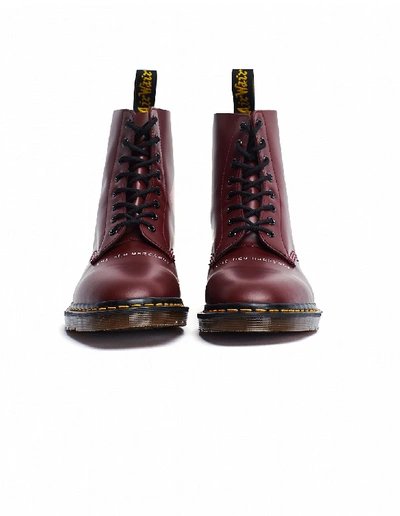 Shop Undercover Cherry Red Dr.martens Printed Boots