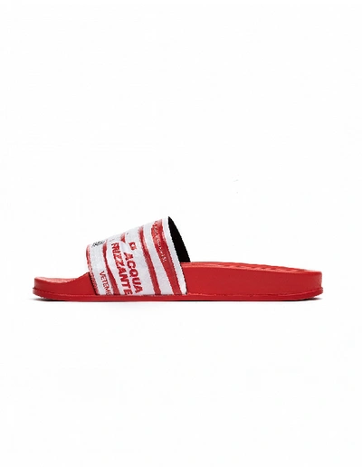 Vetements Multi-print Slides In Red