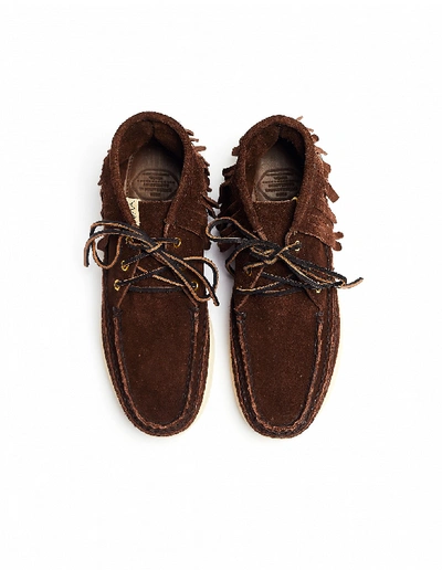 Shop Visvim Voyageur Moc Shaman-folk Boots In Brown