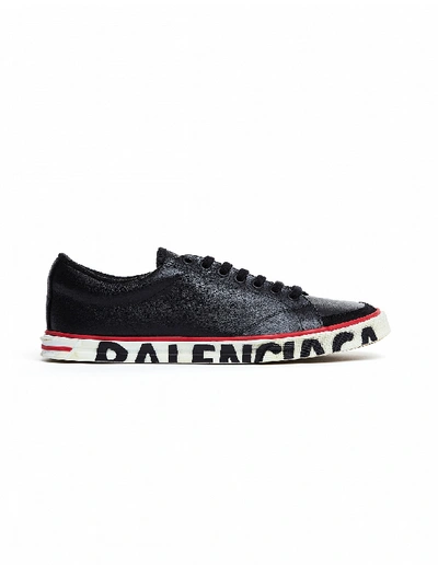 Shop Balenciaga Black Leather Match Sneakers