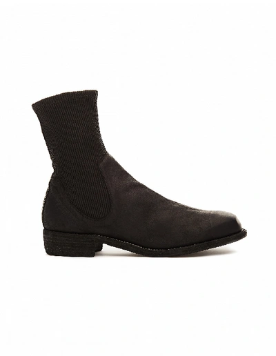 Shop Guidi Black Leather Chelsea Boots