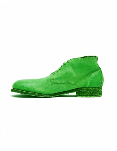 Shop Guidi Neon Green Leather Desert Boots