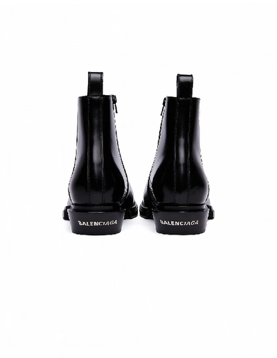 Shop Balenciaga Black Leather Boots