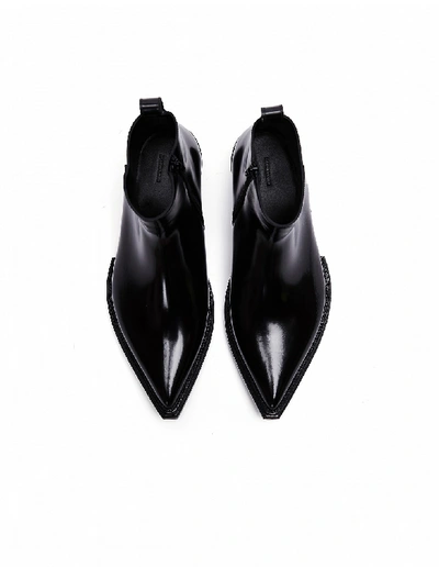 Shop Balenciaga Black Leather Boots