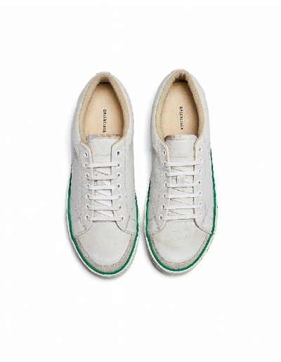 Shop Balenciaga White Leather Match Sneakers