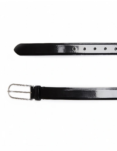 Shop Maison Margiela Leather Belt In Black