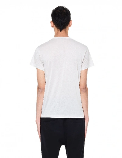 Shop Ann Demeulemeester White Basic Cotton T-shirt In Grey
