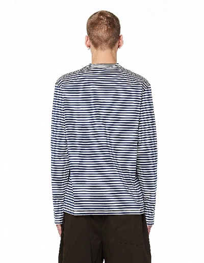 Shop Junya Watanabe Striped Printed L/s T-shirt In Multicolor