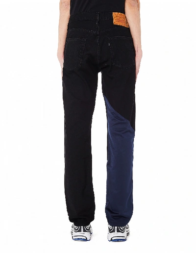 Shop Vetements Black Cotton Jeans