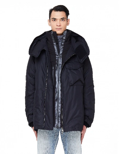 Shop The Viridi-anne Layered Down Puffer Jacket In Black