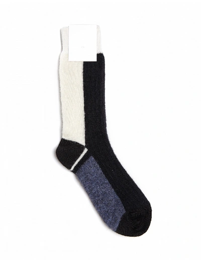 Shop Haider Ackermann Wool Socks In Navy Blue