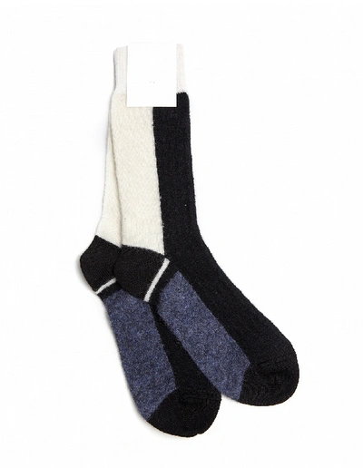 Shop Haider Ackermann Wool Socks In Navy Blue