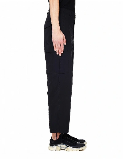 Shop Junya Watanabe Black Cropped Cargo Pants