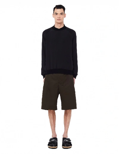 Shop Haider Ackermann Black Silk Sweatshirt