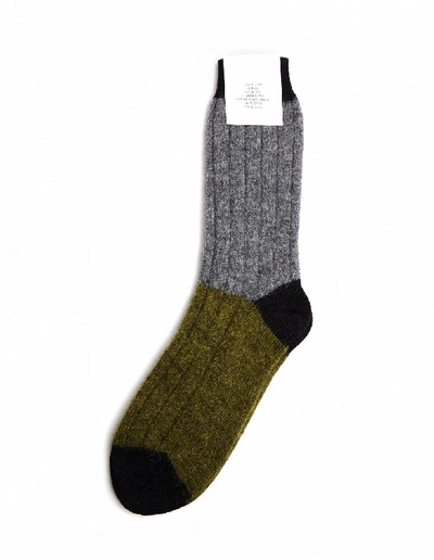 Shop Haider Ackermann Wool Socks In Khaki