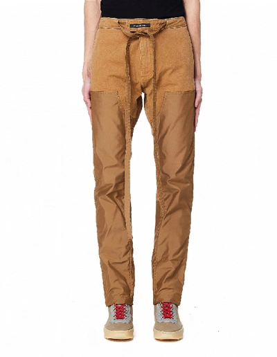 Shop Fear Of God Nylon Canvas Double Front Work Pants In Brown