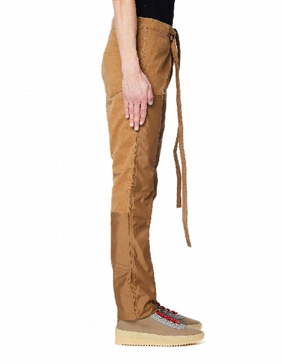 Shop Fear Of God Nylon Canvas Double Front Work Pants In Brown