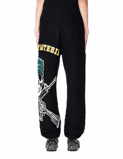 Shop Vetements Black Cotton Army Sweatpants