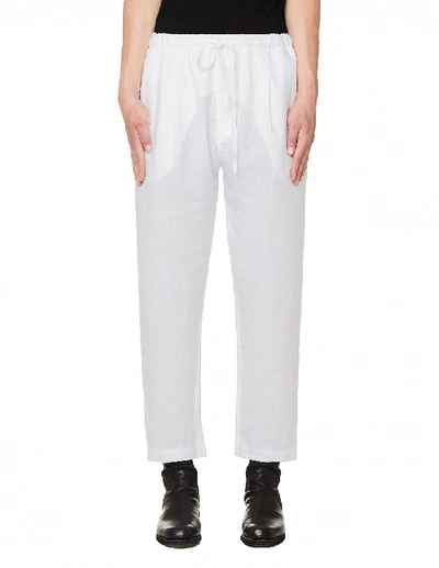 Shop 120% Lino White Linen Trousers