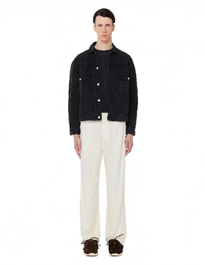 Shop John Elliott Black Denim Jacket