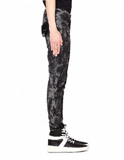 Shop Fear Of God Black Selvedge Denim Holy Water Jeans In Grey