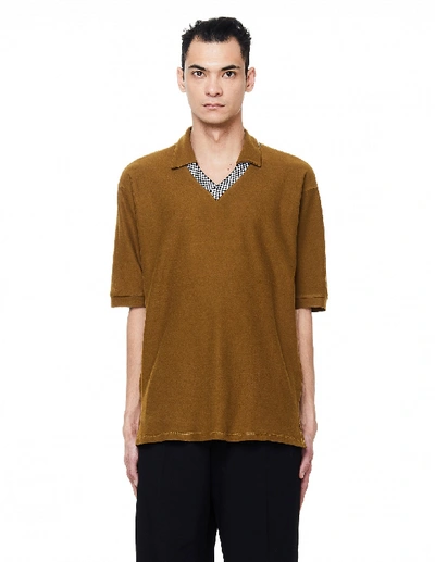 Shop Enfants Riches Deprimes Rudimentary Proto Polo In Brown