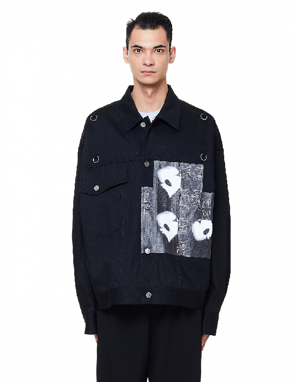 raf simons oversized denim jacket