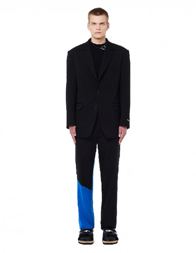 Shop Vetements Black Cotton Trousers