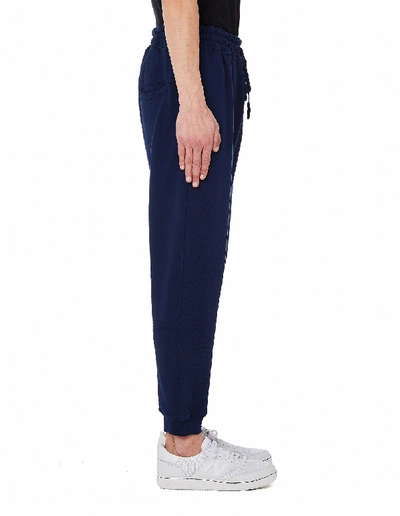 Shop Haider Ackermann Blue Cotton Sweatpants