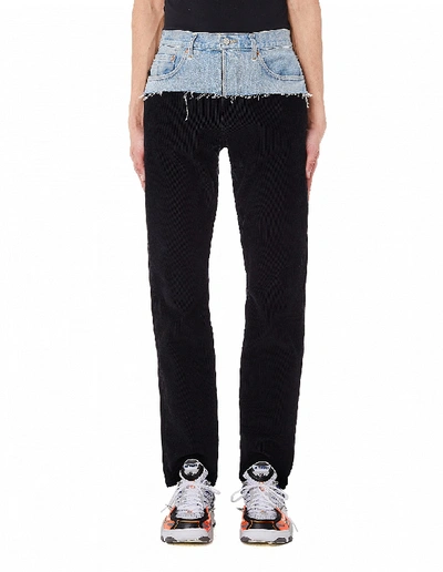 Shop Vetements Black Corduroy Jeans