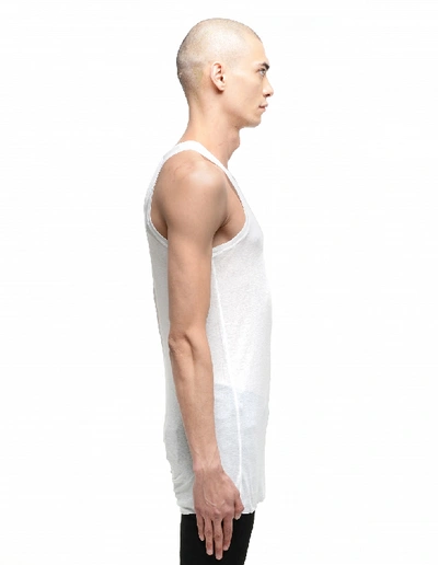 Shop Julius Cotton And Polyester Tank Top In White