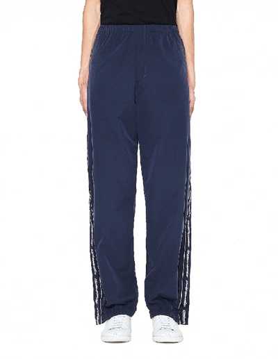 Shop Vetements Striped Tape Track Pants In White