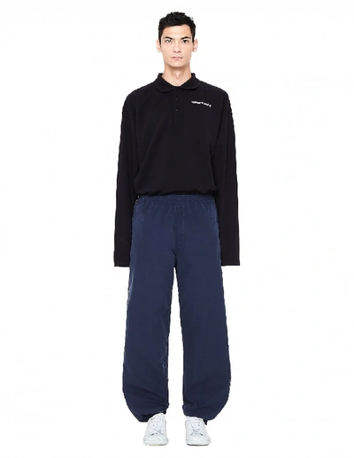 Shop Vetements Striped Tape Track Pants In White