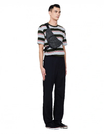 Shop Junya Watanabe Striped Cotton T-shirt In Multicolor