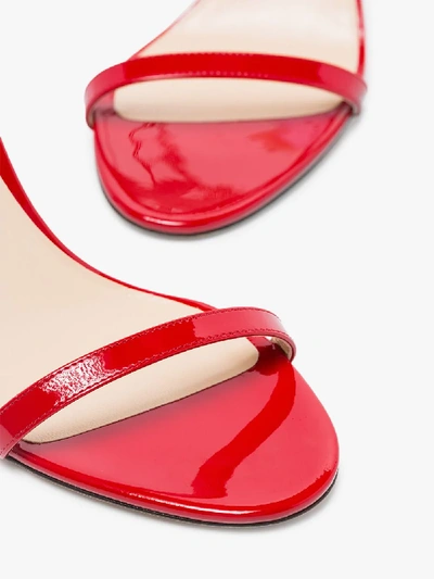 Shop Jimmy Choo Minny 85mm Sandals In Red