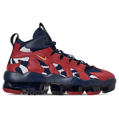 Shop Nike Men's Air Vapormax Gliese Casual Shoes In Blue / Red