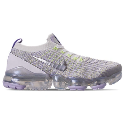 Shop Nike Women's Air Vapormax Flyknit 3 Running Shoes In Grey