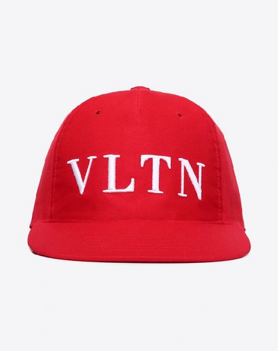 Shop Valentino Garavani Uomo Vltn Baseball Cap Man Rosso  100% Cotton 59