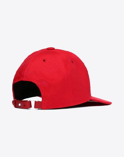 Shop Valentino Garavani Uomo Vltn Baseball Cap Man Rosso  100% Cotton 59