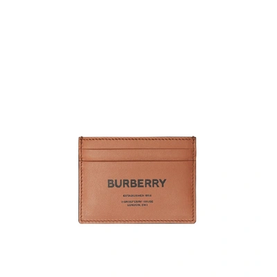 Shop Burberry Horseferry Print Leather Card Case