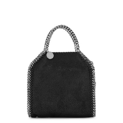 Shop Stella Mccartney Falabella Tiny Black Top Handle Bag