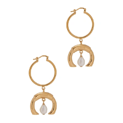 Shop Chloé Darcey Gold-tone Drop Earrings