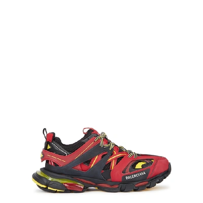 BALENCIAGA TRACK LEATHER AND MESH SNEAKERS 3056154