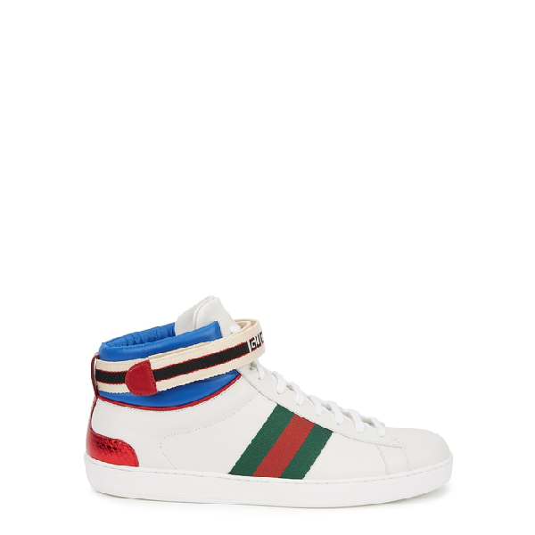 gucci stripe ace high top